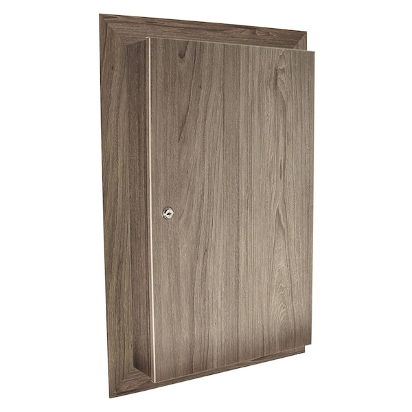 Wood Vinyl Wrapped Carts Recessed Wall Mount In-Room Medication Storage Cabinet WV2760 - main